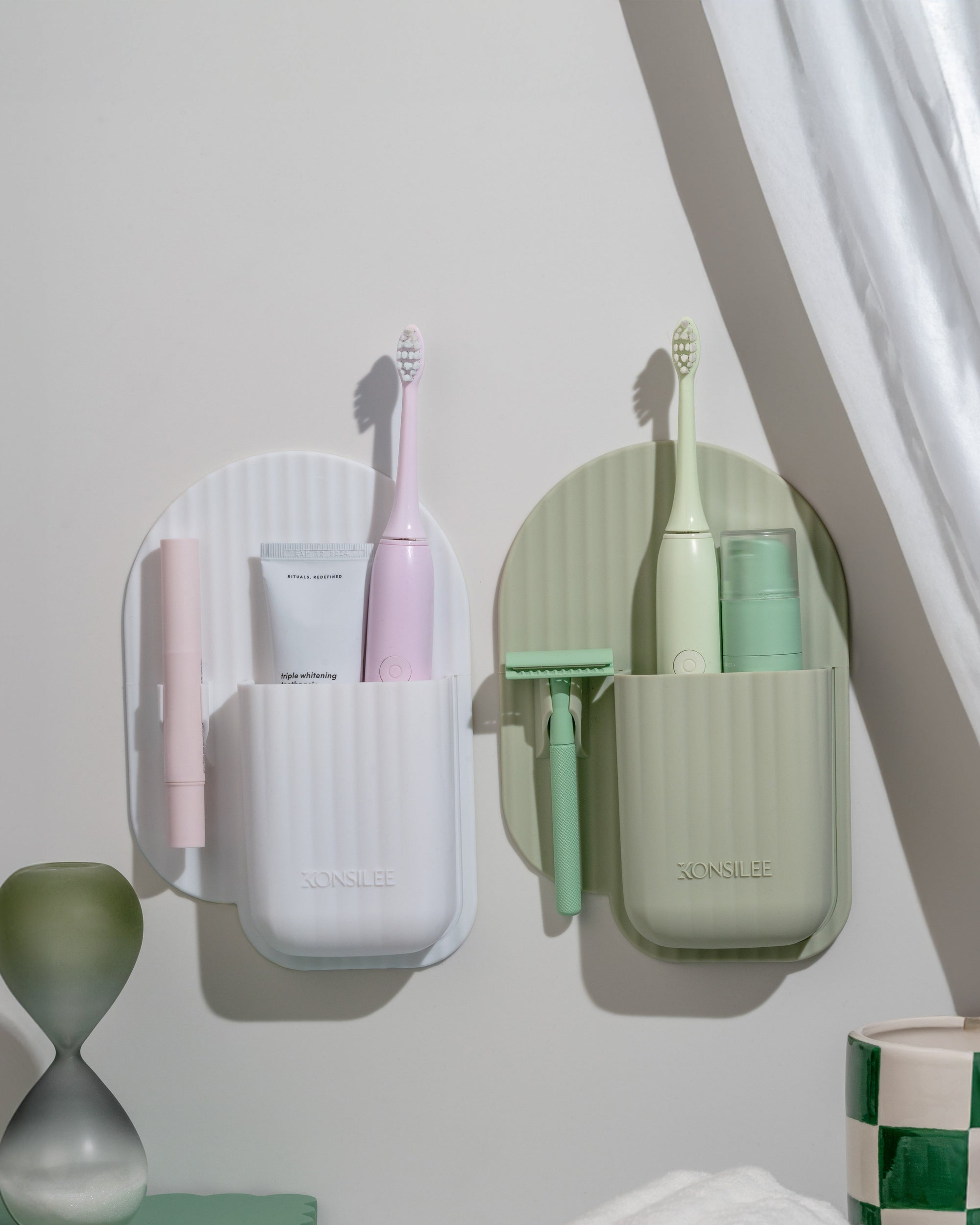 The Kenzie | Toothbrush &amp; Razor Holder